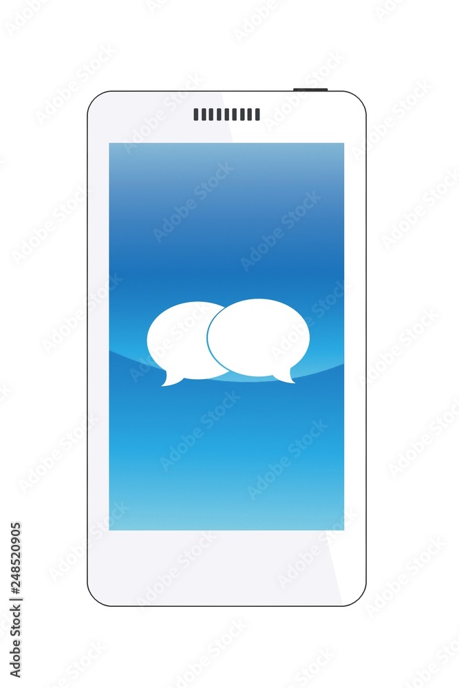 Dialogue dans un téléphone mobile Dialogue dans un téléphone mobile