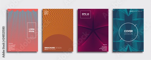 Vector cover designs. Future Poster template. Smartphone modern background set.