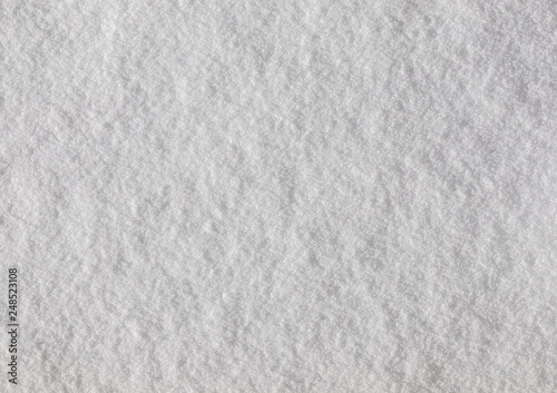 Top View Close Up Snowy White Texture Background