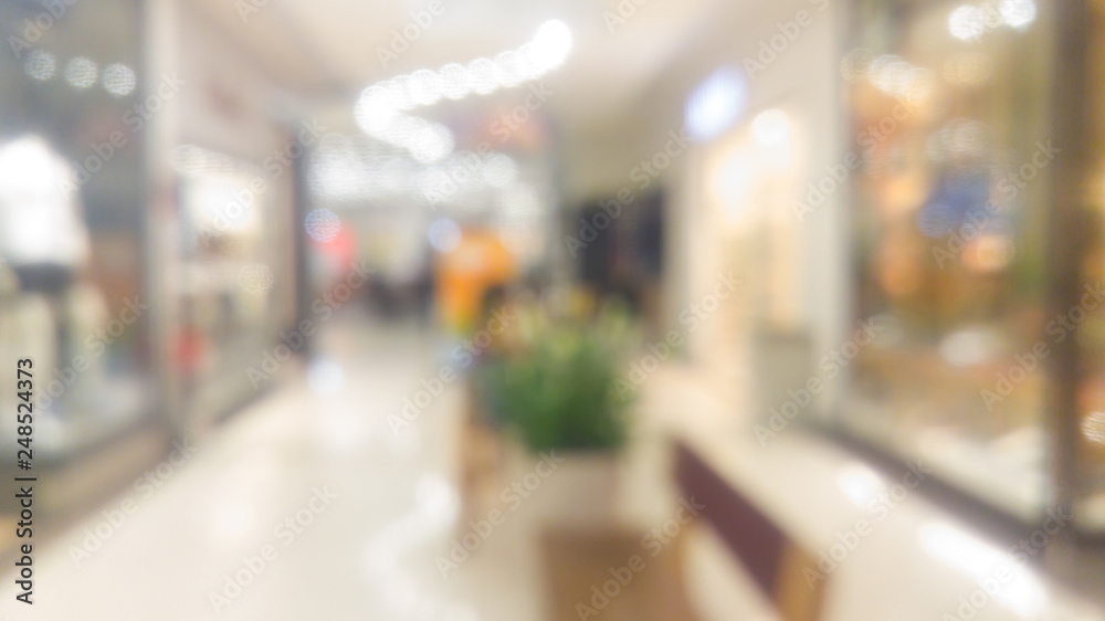 blur of mall with lights blur of mall with lights