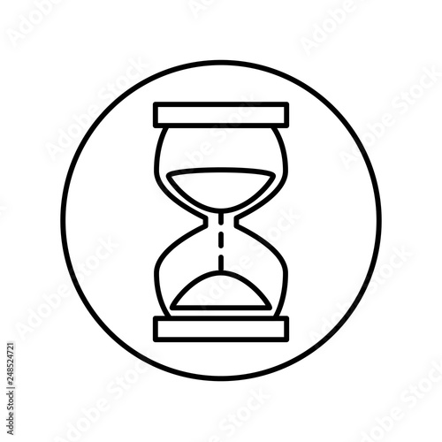 time hourglass isolated icon