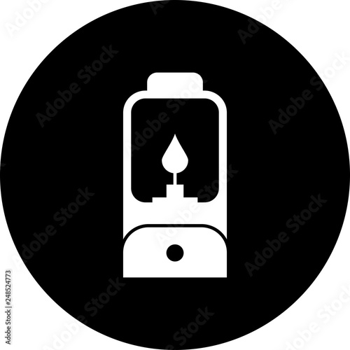 Vector lamp icon photo