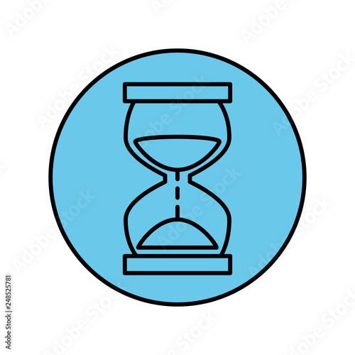 time hourglass isolated icon