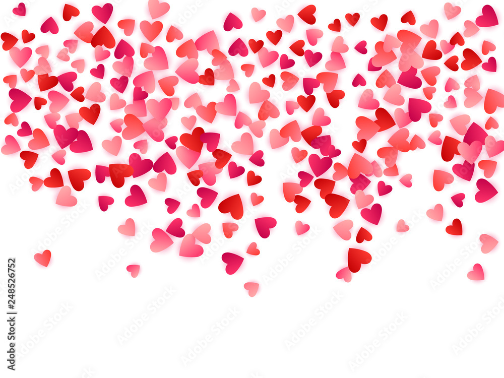 Red flying hearts bright love passion vector background. Red flying hearts bright love passion vector background.