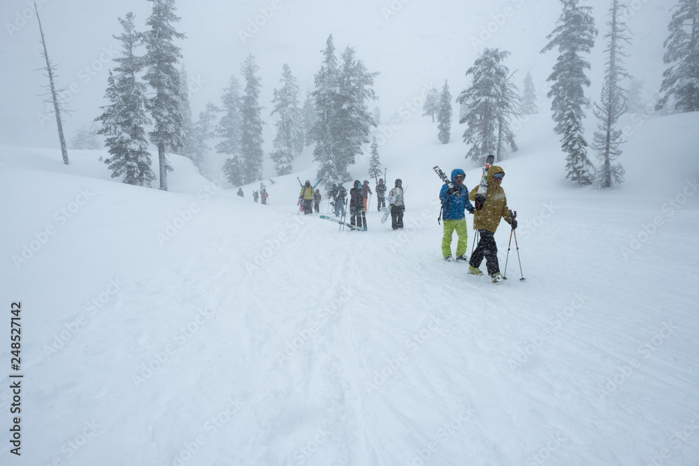 Snowstorm Squaw Valley Ski Resort: Olympic Valley, CA, October 2, 2019