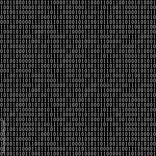 Binary code seamless pattern