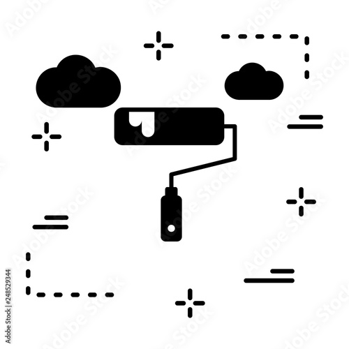  Vector roller icon