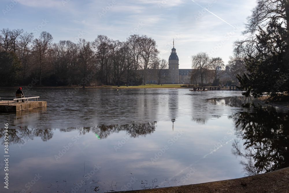 Obraz premium Karlsruhe - Schlossgartensee