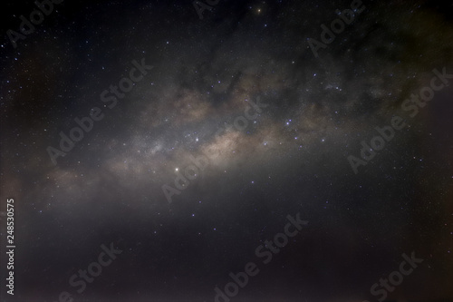 Milky Way with galactic center.