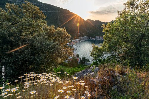 Amazing image of Prozurska luka at island Mljet in Croatia photo