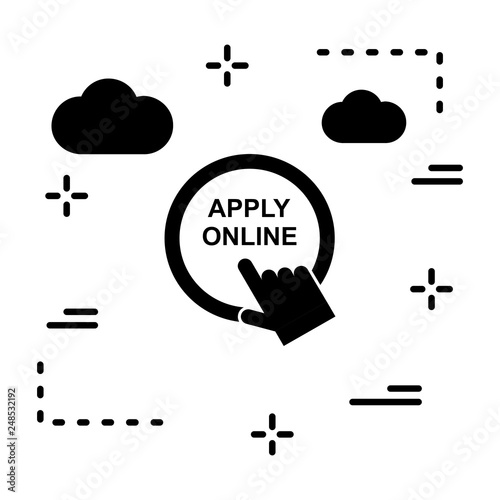  Vector apply online icon