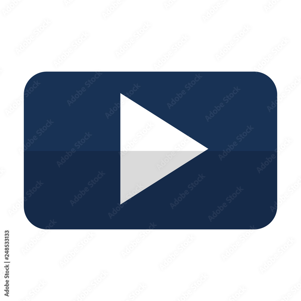 play button isolated icon