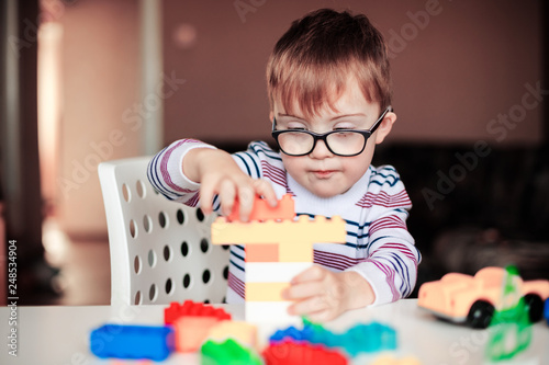 little boy with syndrome dawn
