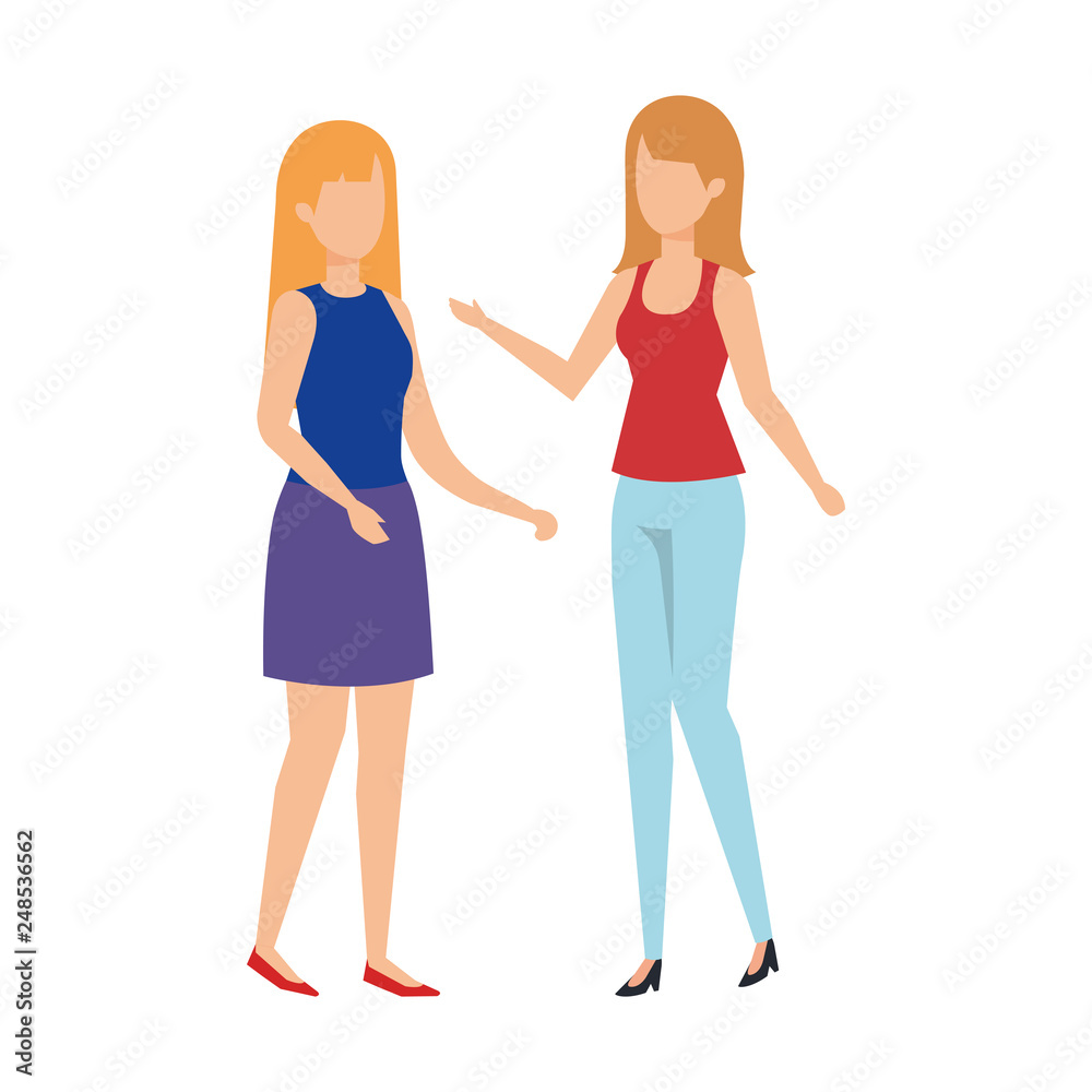 couple girls avatars characters couple girls avatars characters