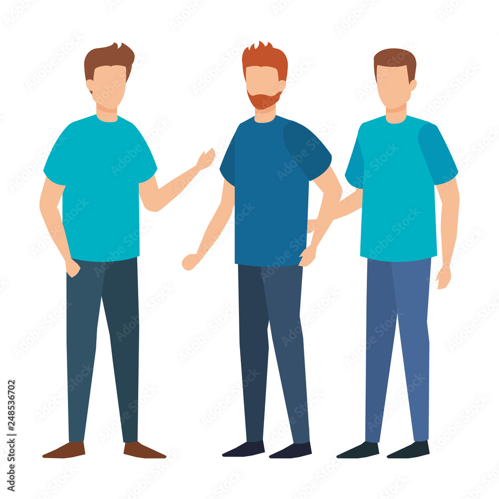 group of men characters group of men characters