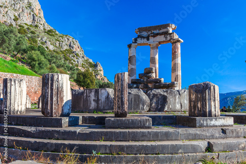 Templo de Atenea en Delfos. Grecia.