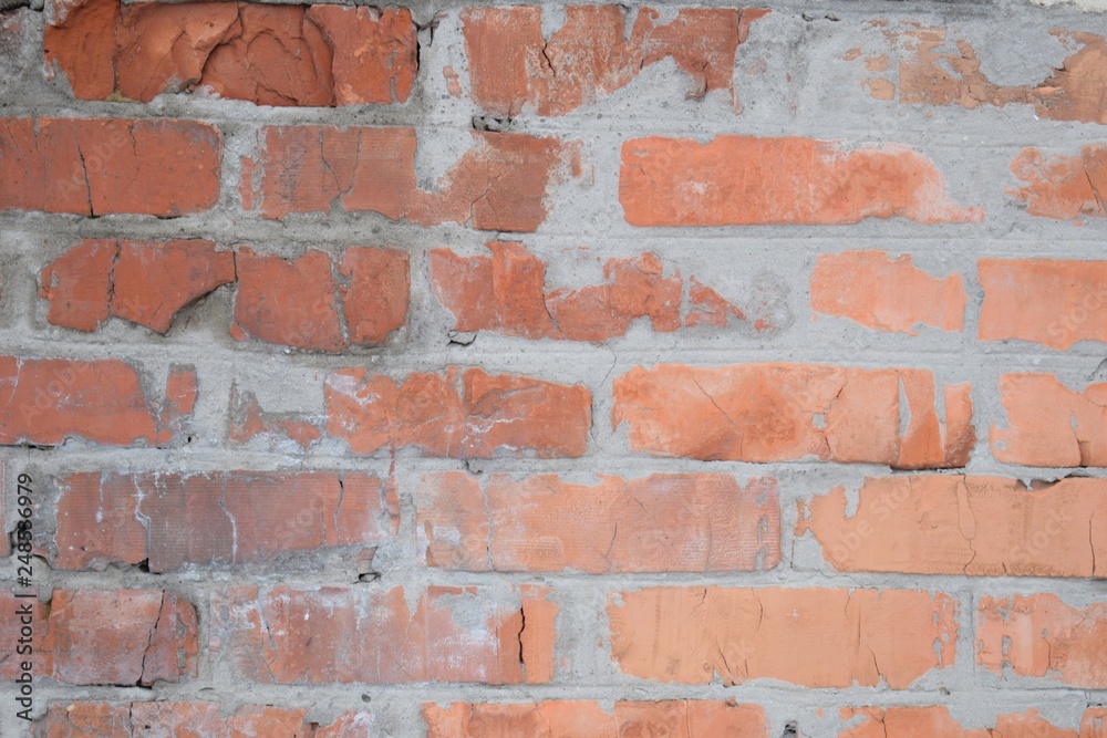 Obraz premium Red brick background