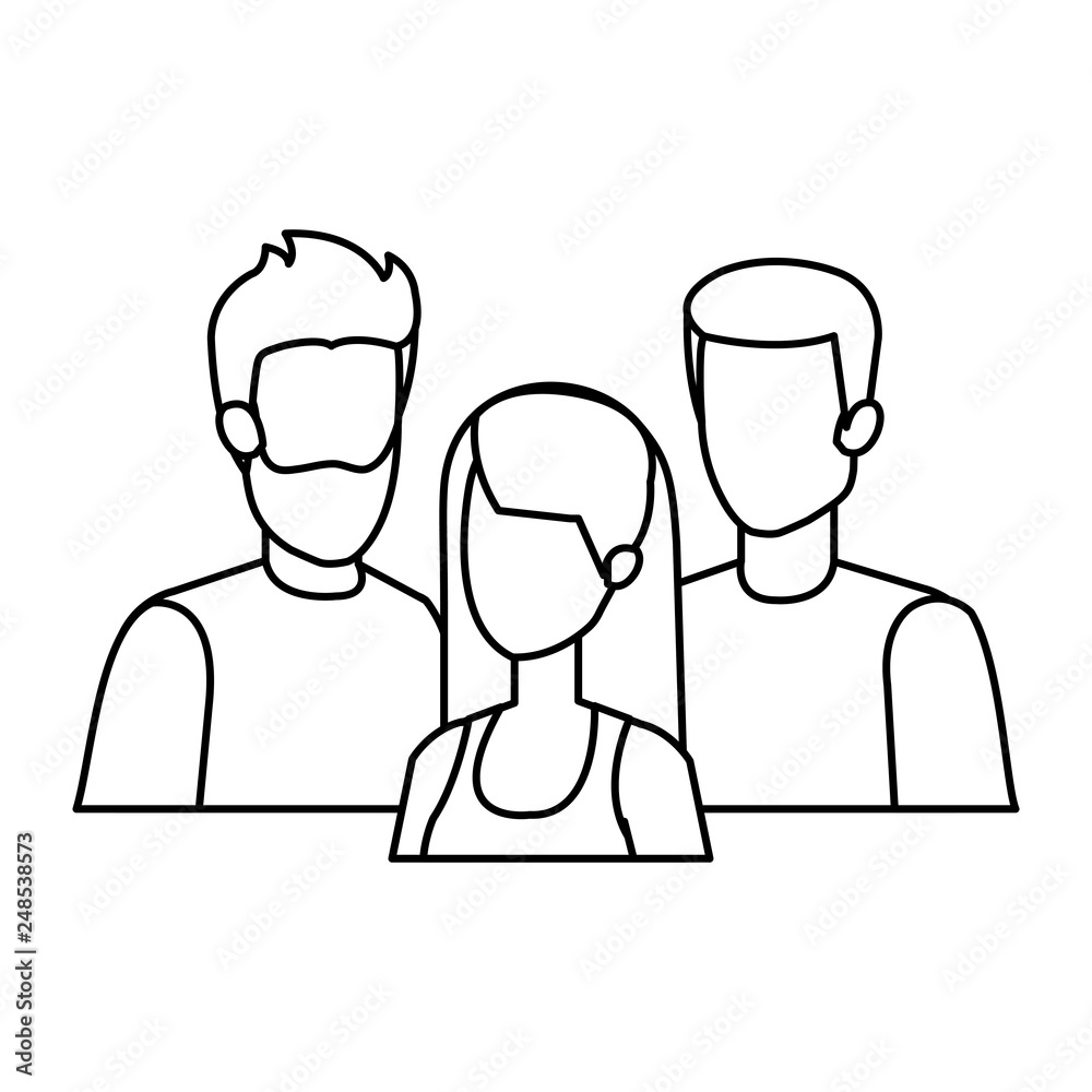 group of people characters group of people characters