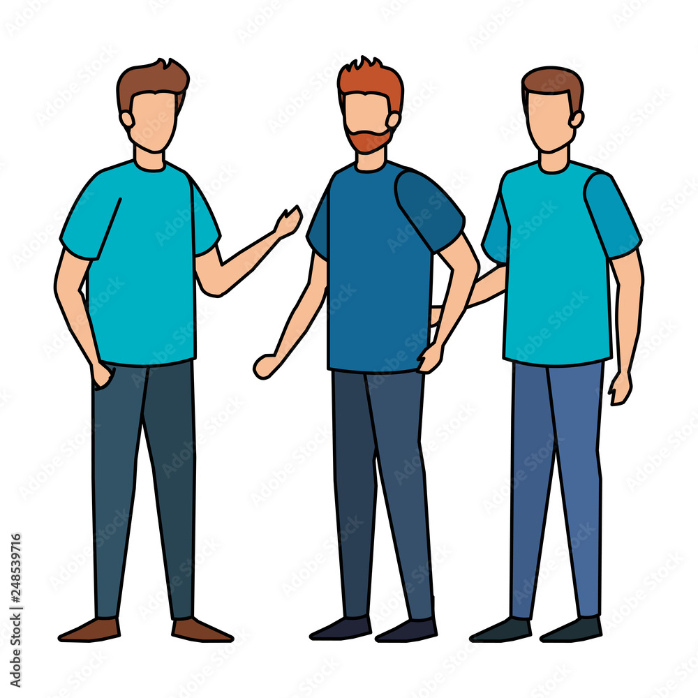 group of men characters group of men characters