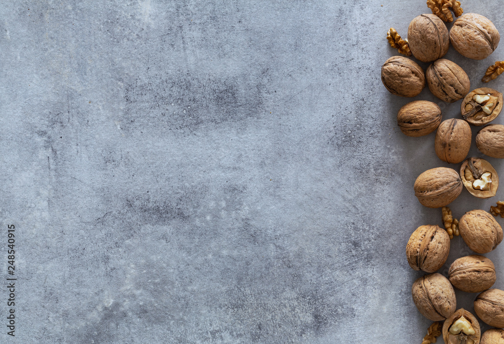 Obraz premium walnuts with space for an inscription