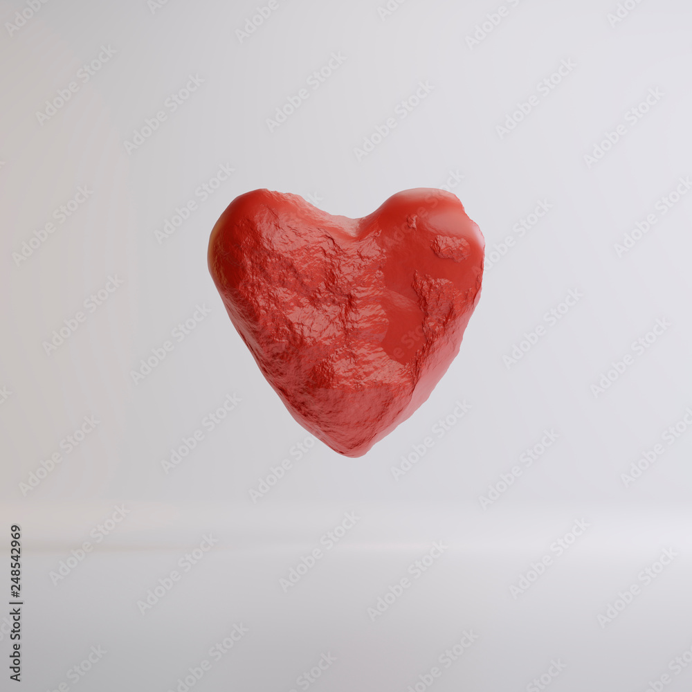 heart for valentines day in studio