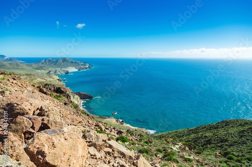 Rocky coast of Spain, natural Park of Cabo de Gato © Sergey