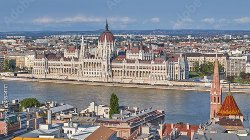 The famous parliament in a capital Budapest of Hungary © Arpad
