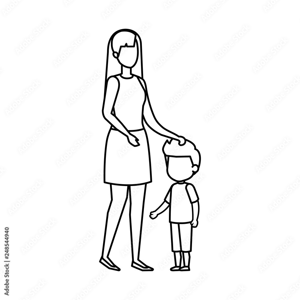 mother with son characters mother with son characters