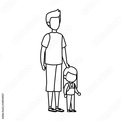 father with daughter characters