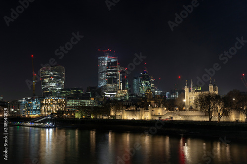 City of London at night