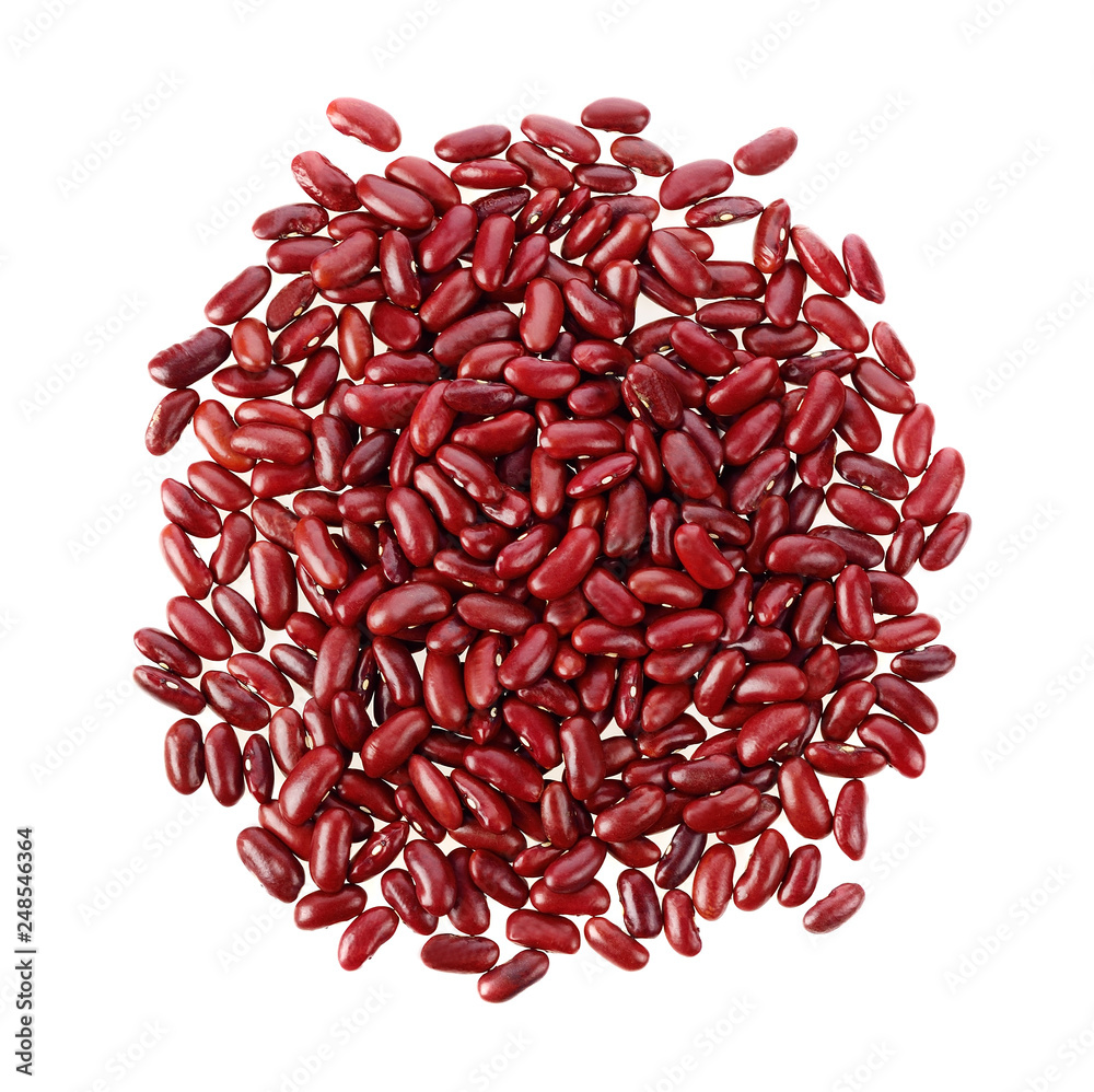 red beans isolated on white background