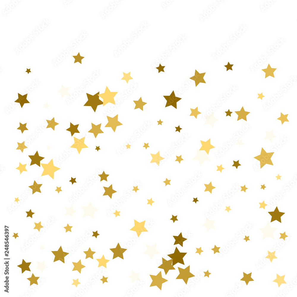 Golden stars confetti. Abstract background with many falling gold stars confetti. vector background Golden stars confetti. Abstract background with many falling gold stars confetti. vector background