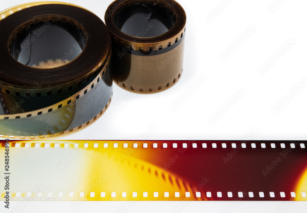 Movie object background on white