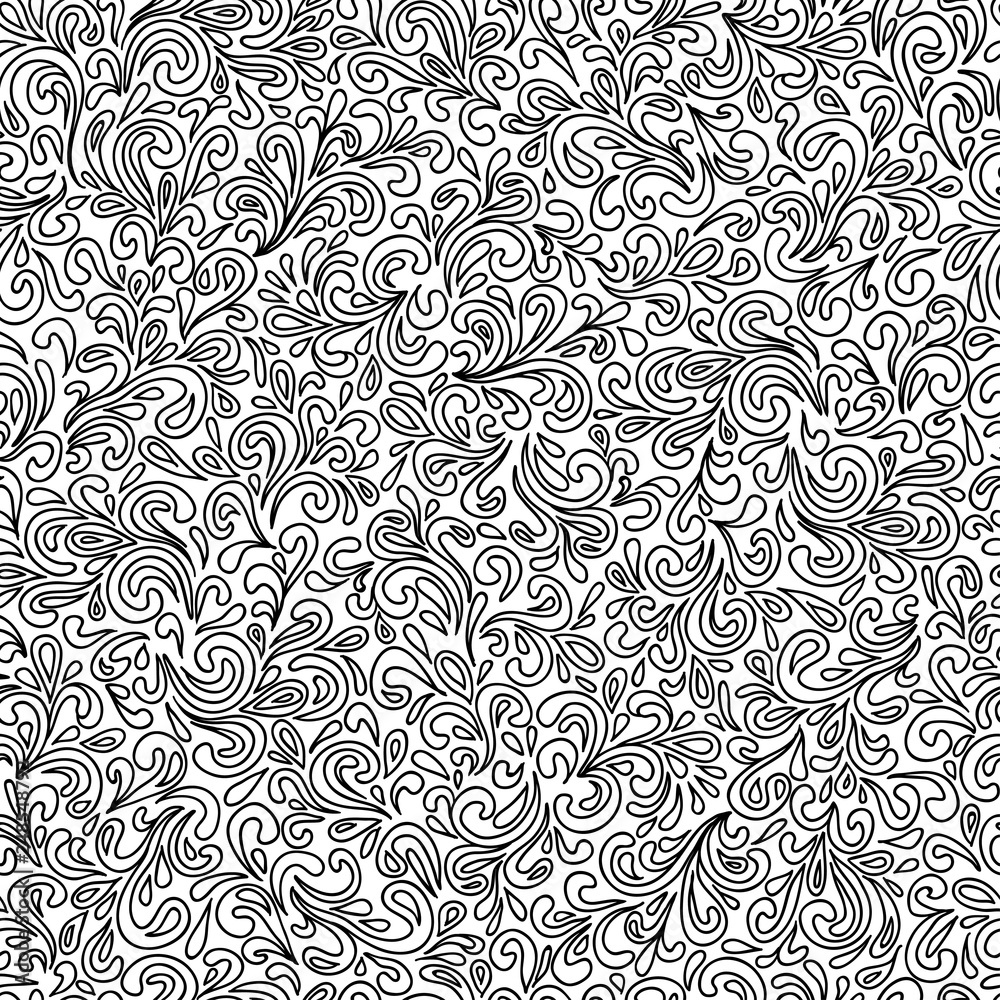 Wavy doodle seamless pattern Wavy doodle seamless pattern