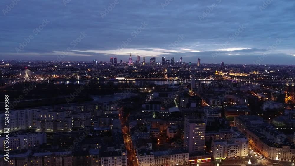 Warszawa o zmierzchu Warszawa o zmierzchu