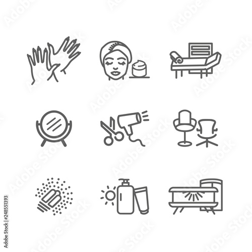 beauty saloon vector illustration icon for of solarium