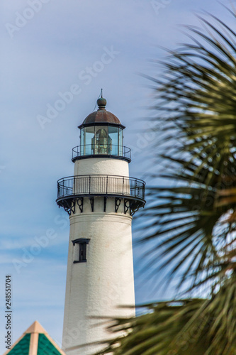 Lighthouse Beyond Palm