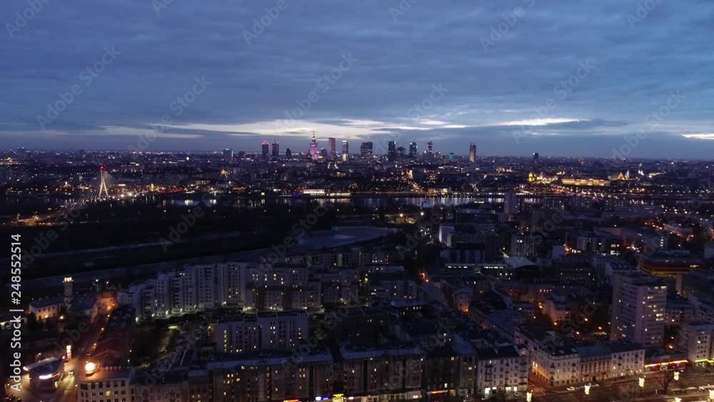 Warszawa o zmierzchu Warszawa o zmierzchu