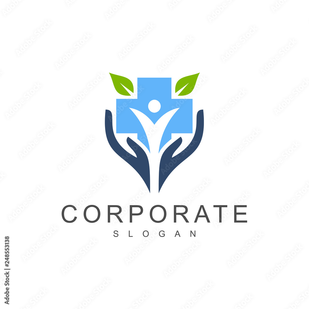Health Care Logo Design Template, Healthy People Logo Health Care Logo Design Template, Healthy People Logo