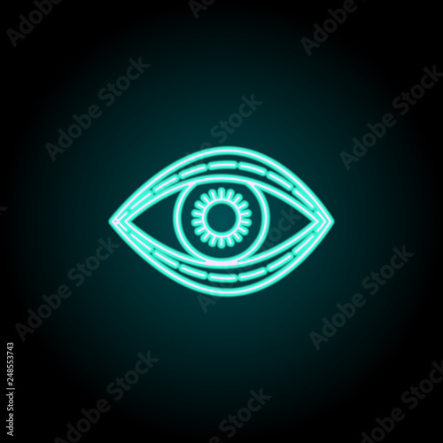 blepharoplasty icon. Elements of plastic syrgery in neon style icons. Simple icon for websites, web design, mobile app, info graphics