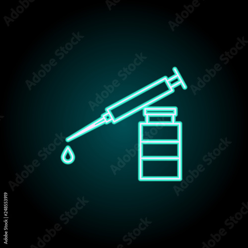 anaesthetic icon. Elements of plastic syrgery in neon style icons. Simple icon for websites, web design, mobile app, info graphics