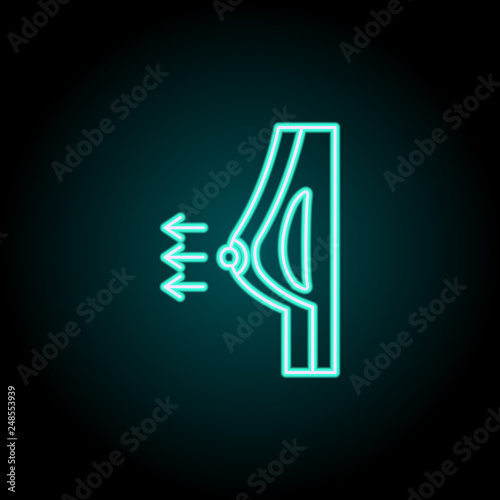 breast implant icon. Elements of plastic syrgery in neon style icons. Simple icon for websites, web design, mobile app, info graphics