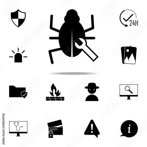 virus removal icon. web icons universal set for web and mobile