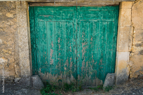 rustic wooden door