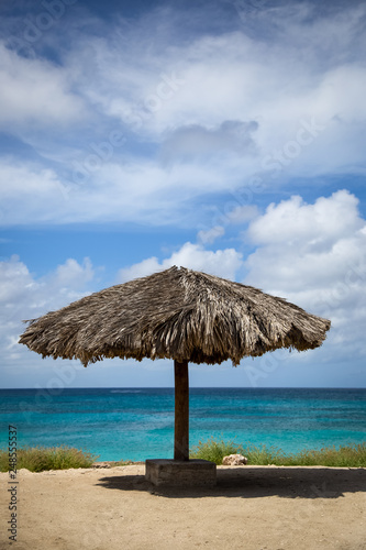 Tropical views from a tiki hut