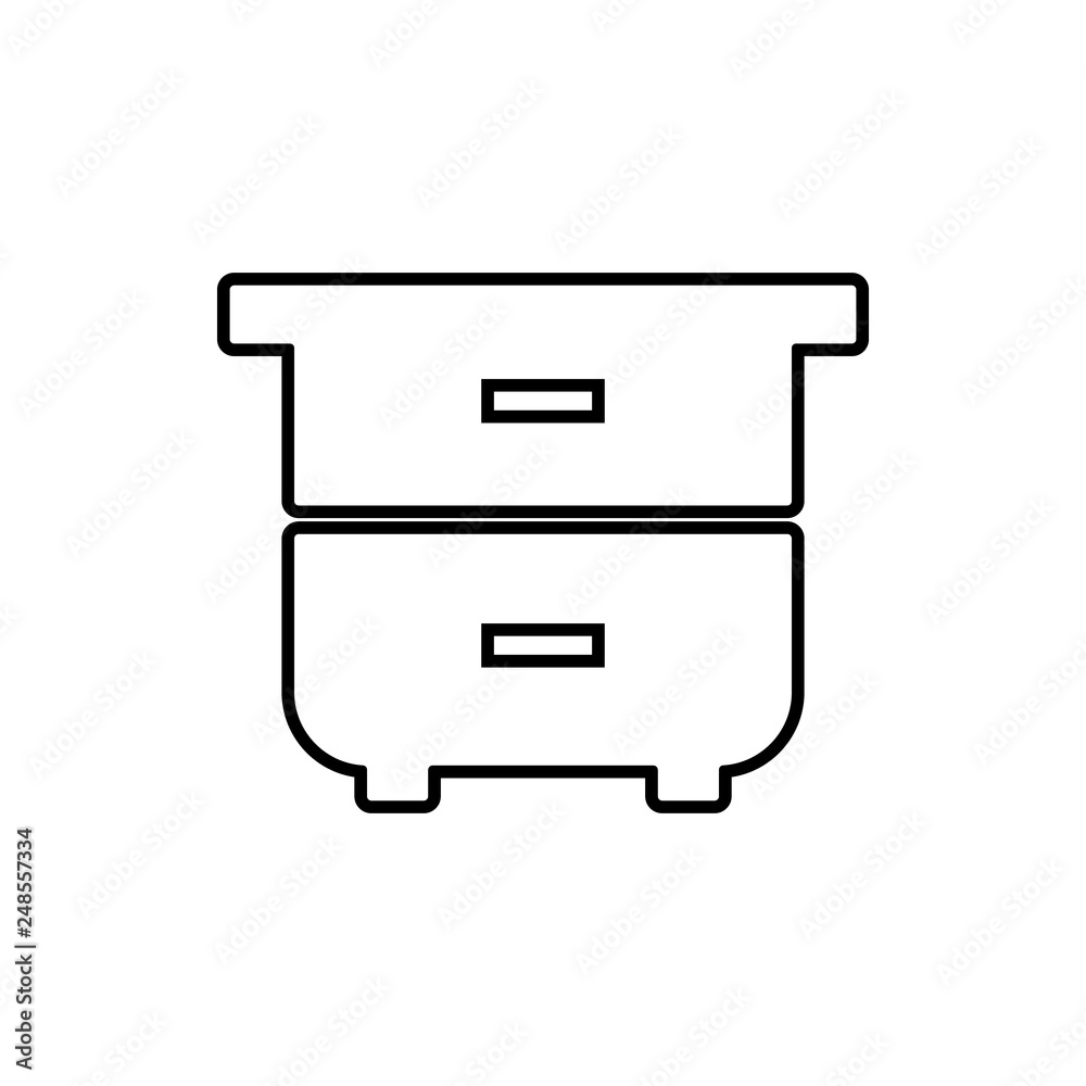 nightstand glyph icon. Element of Furniture for mobile concept and web apps icon. Thin line icon for website design and development, app development nightstand glyph icon. Element of Furniture for mobile concept and web apps icon. Thin line icon for website design and development, app development
