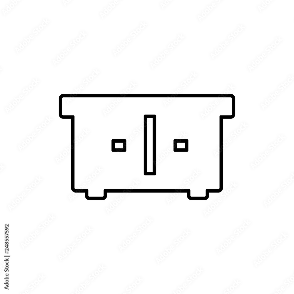drawer glyph icon. Element of Furniture for mobile concept and web apps icon. Thin line icon for website design and development, app development drawer glyph icon. Element of Furniture for mobile concept and web apps icon. Thin line icon for website design and development, app development