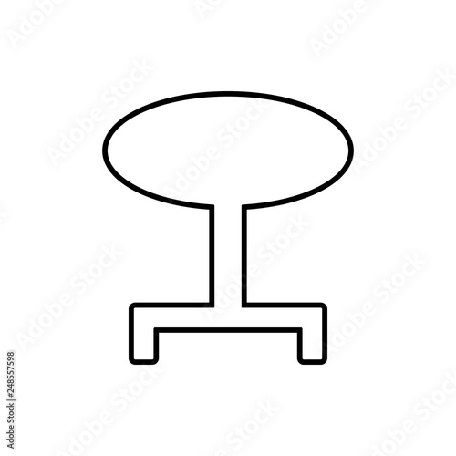 round table glyph icon. Element of Furniture for mobile concept and web apps icon. Thin line icon for website design and development, app development © Anar
