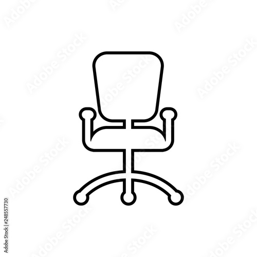 office chair glyph icon. Element of Furniture for mobile concept and web apps icon. Thin line icon for website design and development, app development © Anar