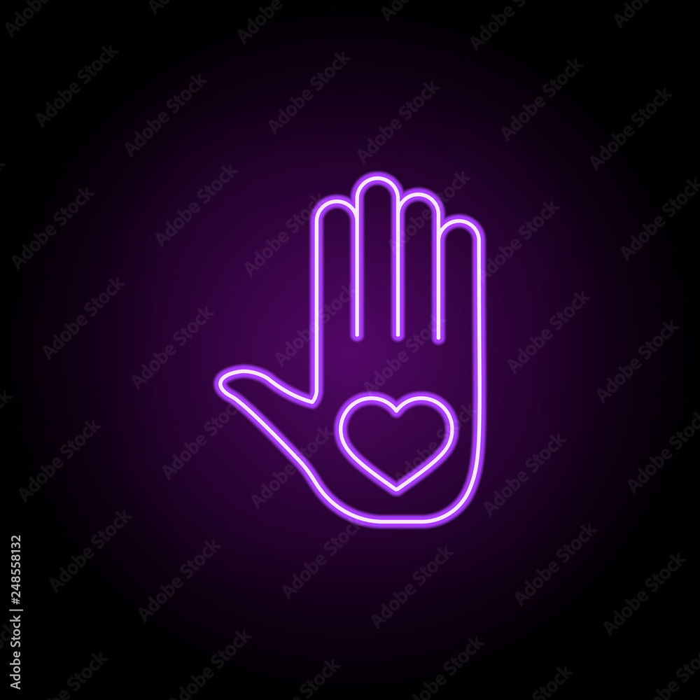 volunteering line icon. Elements of web in neon style icons. Simple icon for websites, web design, mobile app, info graphics volunteering line icon. Elements of web in neon style icons. Simple icon for websites, web design, mobile app, info graphics